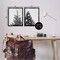 Stupell Industries Disco Ball Christmas Tree 2 pc Framed Floater Canvas Wall Art Set Design by Victoria Barnes